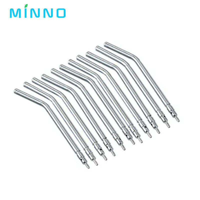 10 sztuk z nierdzewnej stali Dental Air Triple Syringe 3 Way Dental Air Water Spray Syringe Nozzles Tips