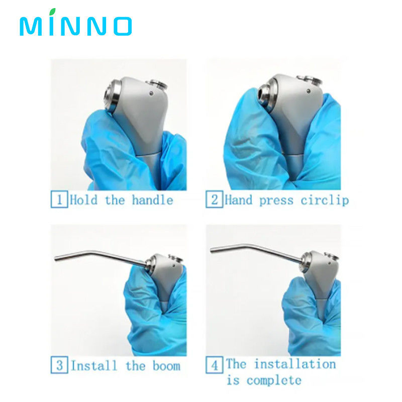 10 sztuk z nierdzewnej stali Dental Air Triple Syringe 3 Way Dental Air Water Spray Syringe Nozzles Tips