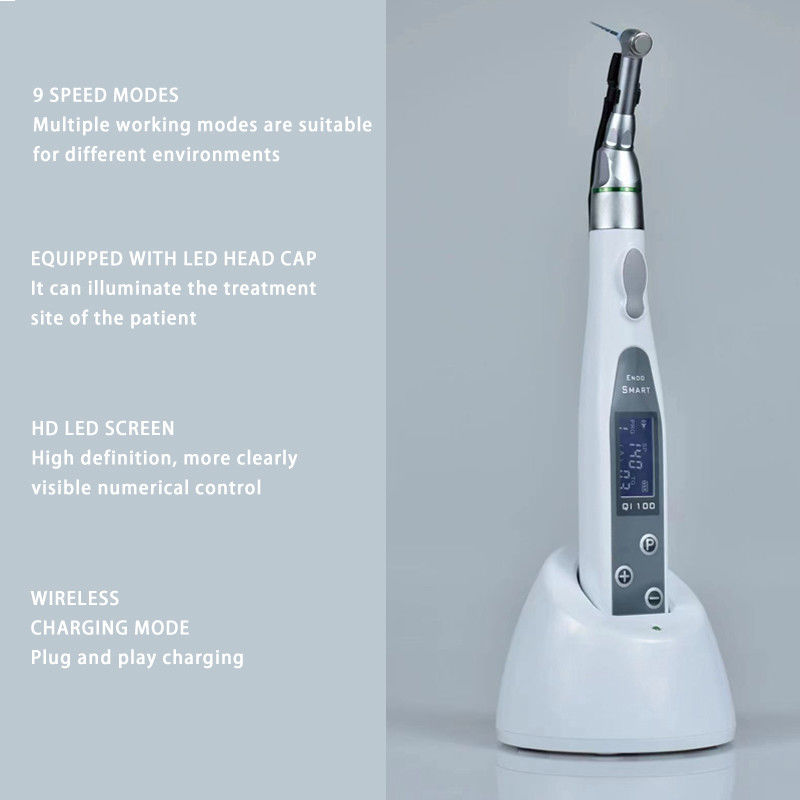 Dental Wireless Endo Motor z lampą LED EndoMotor 16:1 Dental Reduction Contra Angle