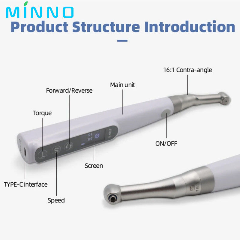 Przenośny elektryczny klucz obrotowy do implantów stomatologicznych 16/1 Contra Angle Universal Implant Repair Kit