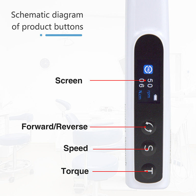 Zębowy bezprzewodowy 360° obracający się mini klucz momentu obrotowego od BetterWay Motor X dla implantów endodontycznych
