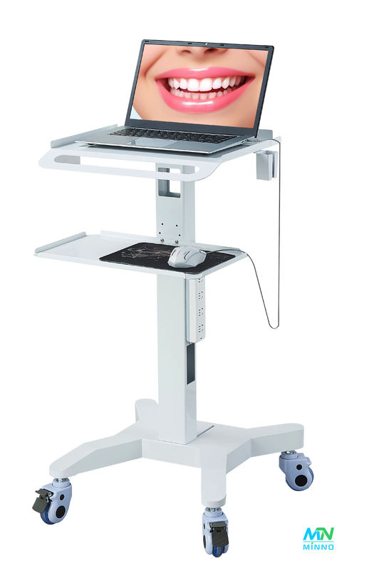 Podstawa samochodu medycznego Sprzęt stomatologiczny Silent Wheel Oral 3D Scanner Holder Host Mobile Cart With Brake Socket Dentis